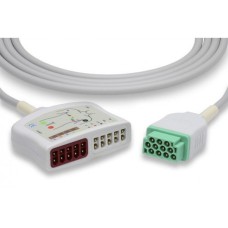2017006-001, GE/Marquette compatible EKG trunk cable