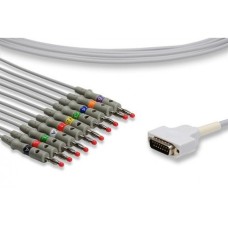 2029893-001, GE/Marquette compatible direct-connect EKG cable