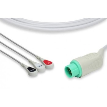 Biolight compatible direct-connect ECG cable
