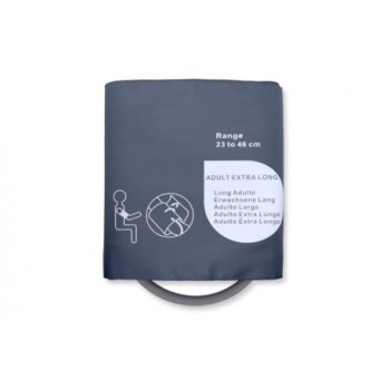 Reusable NIBP cuff, adult long single hose, 25cm-35cm
